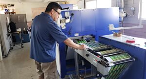 Ed Valencia has operated the SurePress since the first day it was installed at Tape and Label Converters.
